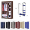 2-Door Foldable Closet Wardrobe – Portable Storage Organizer with Shelves (105x45x175cm, Random Color)