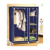 2-Door Foldable Closet Wardrobe – Portable Storage Organizer with Shelves (105x45x175cm, Random Color)