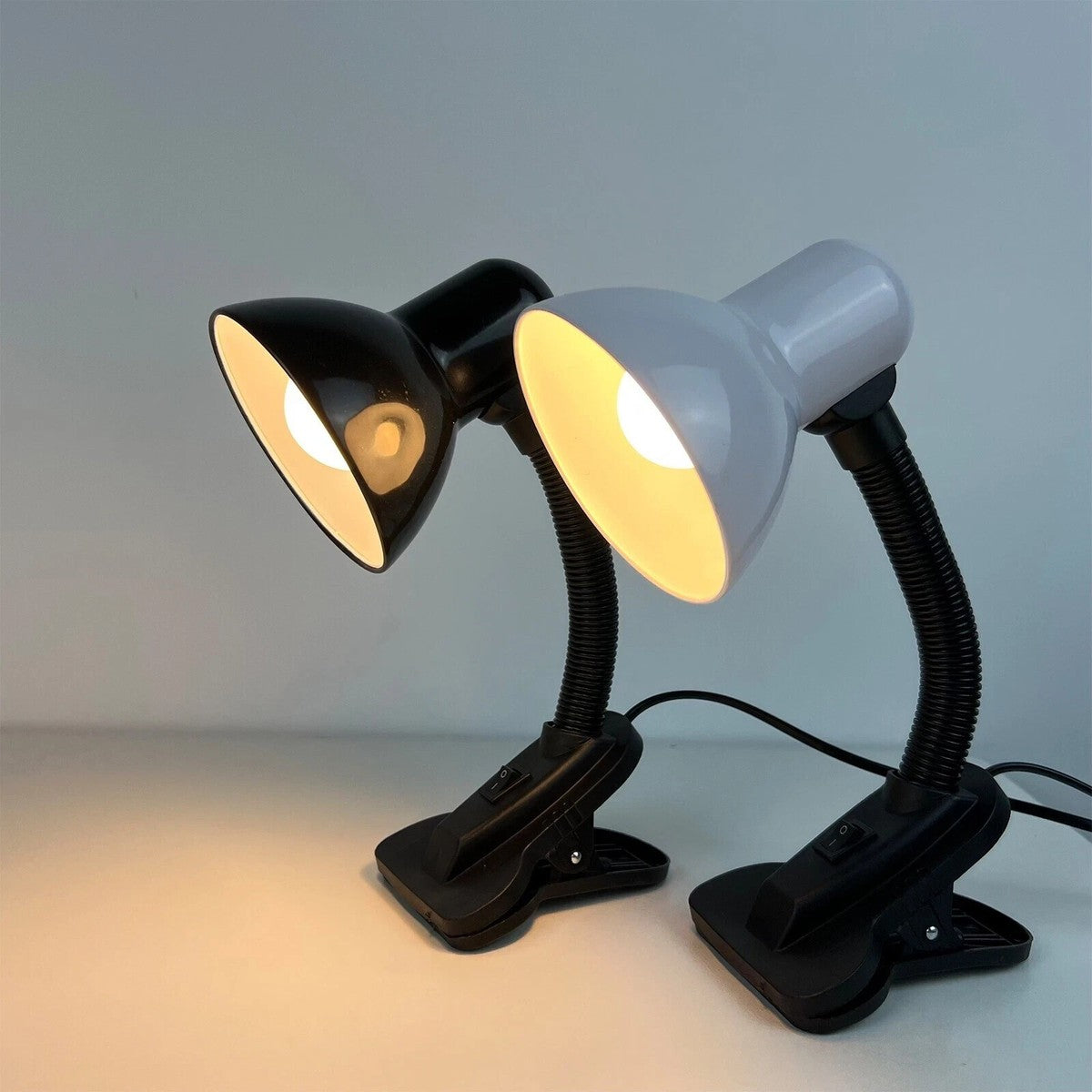 Mini LED Clamp Lamp – Portable USB Desk Light with Flexible Neck & Strong Clip | Eye-Friendly, Flicker-Free | Random Color