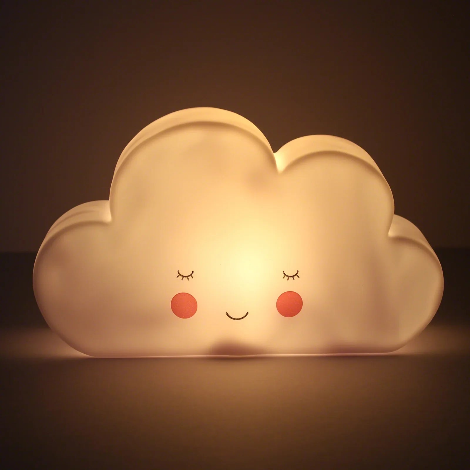 Smiley Cloud Plug-In LED Night Light – Cute & Soft Glow for Kids' Rooms